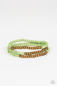 Paparazzi Woodland Wanderer - Green - Bracelet - $5 Jewelry With Ashley Swint