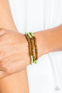 Paparazzi Woodland Wanderer - Green - Bracelet - $5 Jewelry With Ashley Swint