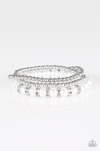 Load image into Gallery viewer, Paparazzi Perfect POSH-ture - White Pearls - Bracelet - $5 Jewelry With Ashley Swint