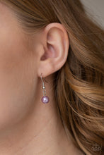 Load image into Gallery viewer, Paparazzi Kindhearted Heart - Purple - Silver Stamped &quot;LOVE&quot; Necklace &amp; Earrings - $5 Jewelry With Ashley Swint