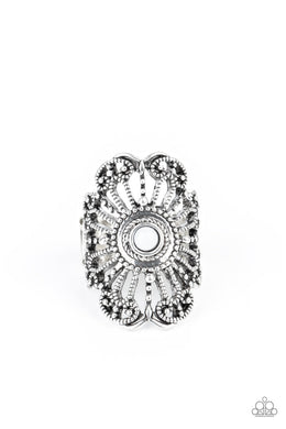 Paparazzi Adrift - White - Ring - $5 Jewelry with Ashley Swint