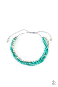 Paparazzi All Beaded Up - Blue - Seed Bead Bracelet - $5 Jewelry with Ashley Swint