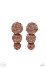 Load image into Gallery viewer, PRE-ORDER - Paparazzi Ancient Antiquity - Copper - Clip On Earrings - $5 Jewelry with Ashley Swint