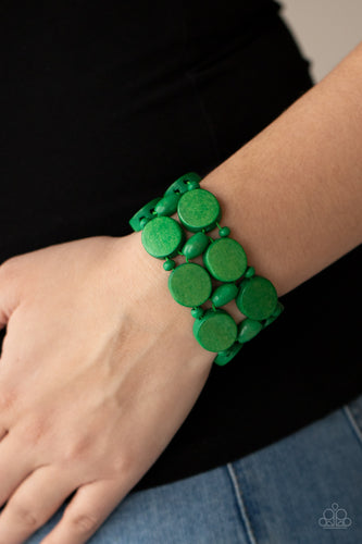PAPARAZZI Beach Bravado - Green - $5 Jewelry with Ashley Swint
