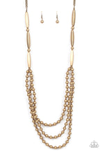 Load image into Gallery viewer, PRE-ORDER - Paparazzi Beaded Beacon - Brass - Necklace &amp; Earrings - $5 Jewelry with Ashley Swint