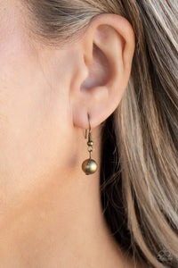 PRE-ORDER - Paparazzi Beaded Beacon - Brass - Necklace & Earrings - $5 Jewelry with Ashley Swint
