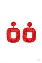 Load image into Gallery viewer, Paparazzi Beaded Bella - Red - Seed Bead - Earrings - $5 Jewelry with Ashley Swint