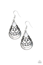Load image into Gallery viewer, Paparazzi Boho Brilliance - White Beads - Silver Studs - Earrings - $5 Jewelry With Ashley Swint
