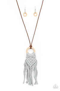 PRE-ORDER - Paparazzi Crafty Couture - Silver - Necklace & Earrings - $5 Jewelry with Ashley Swint