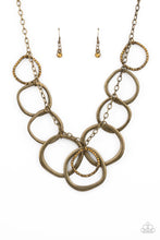 Load image into Gallery viewer, PRE-ORDER - Paparazzi Dizzy With Desire - Brass - Necklace &amp; Earrings - $5 Jewelry with Ashley Swint