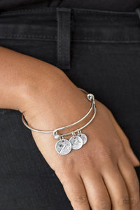 Paparazzi Dreamy Dandelions - Silver Charms - Bracelet - $5 Jewelry With Ashley Swint