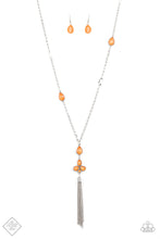 Load image into Gallery viewer, Paparazzi Eden Dew - Orange - Necklace &amp; Earrings - Trend Blend / Fashion Fix Exclusive June 2020 - $5 Jewelry with Ashley Swint