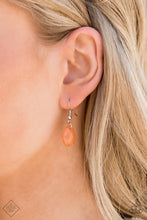 Load image into Gallery viewer, Paparazzi Eden Dew - Orange - Necklace &amp; Earrings - Trend Blend / Fashion Fix Exclusive June 2020 - $5 Jewelry with Ashley Swint