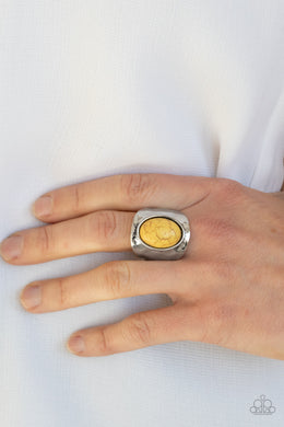 PRE-ORDER - Paparazzi Elemental Essence - Yellow Stone - Ring - $5 Jewelry with Ashley Swint