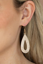 Load image into Gallery viewer, Paparazzi Exquisite Exaggeration - Gold - Earrings - $5 Jewelry with Ashley Swint