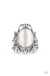 PRE-ORDER - Paparazzi Fairytale Flair - White Cat's Eye Stone - Ring - $5 Jewelry with Ashley Swint