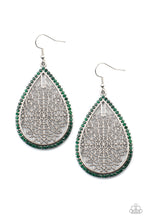 Load image into Gallery viewer, PRE-ORDER - Paparazzi Fleur de Fantasy - Green - Earrings - $5 Jewelry with Ashley Swint