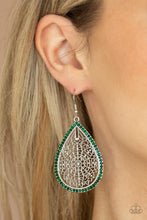 Load image into Gallery viewer, PRE-ORDER - Paparazzi Fleur de Fantasy - Green - Earrings - $5 Jewelry with Ashley Swint