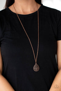 PRE-ORDER - Paparazzi Garden Estate - Copper - Necklace & Earrings - $5 Jewelry with Ashley Swint