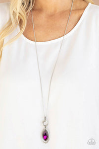 PRE-ORDER - Paparazzi Glamorously Glaring - Pink - Necklace & Earrings - $5 Jewelry with Ashley Swint