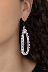 Paparazzi Glamorously Glowing - Pink - Earrings - $5 Jewelry with Ashley Swint