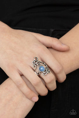 PRE-ORDER - Paparazzi Glimmering Grapevines - Blue - Ring - $5 Jewelry with Ashley Swint