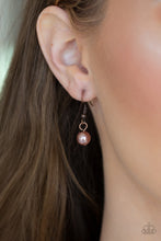 Load image into Gallery viewer, Paparazzi Industrial Intensity - Copper - Faceted Teardrops - Necklace and matching Earrings - $5 Jewelry With Ashley Swint