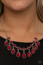 Load image into Gallery viewer, Paparazzi Lady of the POWERHOUSE - Red - Necklace &amp; Earrings - $5 Jewelry with Ashley Swint