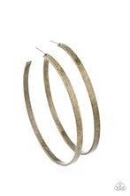 Load image into Gallery viewer, Paparazzi Lean Into The Curves - Brass - Earrings - $5 Jewelry with Ashley Swint