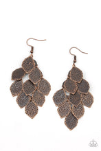 Load image into Gallery viewer, PRE-ORDER - Paparazzi Loud and Leafy - Copper - Earrings - $5 Jewelry with Ashley Swint
