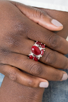 Paparazzi Modern Moonwalk - Red Moonstones - Ring - $5 Jewelry with Ashley Swint