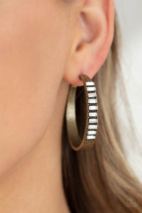 Paparazzi More To Love - Brass - Earrings - $5 Jewelry with Ashley Swint