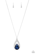 Load image into Gallery viewer, Paparazzi Notorious Noble - Blue Teardrop Gem - Necklace &amp; Earrings - $5 Jewelry with Ashley Swint