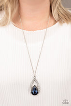 Load image into Gallery viewer, Paparazzi Notorious Noble - Blue Teardrop Gem - Necklace &amp; Earrings - $5 Jewelry with Ashley Swint