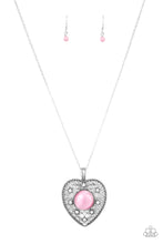 Load image into Gallery viewer, Paparazzi One Heart - Pink Moonstone - Necklace &amp; Earrings - $5 Jewelry with Ashley Swint