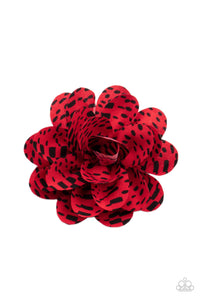 PRE-ORDER - Paparazzi Patterned Paradise - Red - Hair Clips - $5 Jewelry with Ashley Swint