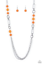 Load image into Gallery viewer, PRE-ORDER - Paparazzi POP-ular Opinion - Orange - Necklace &amp; Earrings - $5 Jewelry with Ashley Swint