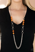 Load image into Gallery viewer, PRE-ORDER - Paparazzi POP-ular Opinion - Orange - Necklace &amp; Earrings - $5 Jewelry with Ashley Swint