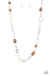 PRE-ORDER - Paparazzi Prairie Reserve - White - Necklace & Earrings - $5 Jewelry with Ashley Swint