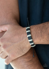 Load image into Gallery viewer, Paparazzi Put Up A Brave FRONTIER - Black Leather - Bracelet - $5 Jewelry with Ashley Swint