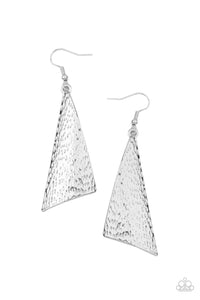 PRE-ORDER - Paparazzi Ready The Troops - Silver - Earrings - $5 Jewelry with Ashley Swint