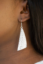 Load image into Gallery viewer, PRE-ORDER - Paparazzi Ready The Troops - Silver - Earrings - $5 Jewelry with Ashley Swint