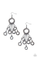 Load image into Gallery viewer, Paparazzi Right Under Your NOISE - Black - Earrings - $5 Jewelry with Ashley Swint