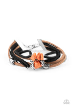 Load image into Gallery viewer, Paparazzi Rocky Mountain Rebel - Orange - Black &amp; Brown Suede - Adjustable Bracelet - $5 Jewelry with Ashley Swint