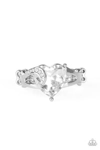 PRE-ORDER - Paparazzi Romantic Reverie - White - Ring - $5 Jewelry with Ashley Swint