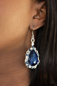 PRE-ORDER - Paparazzi Royal Recognition - Blue - Earrings - $5 Jewelry with Ashley Swint