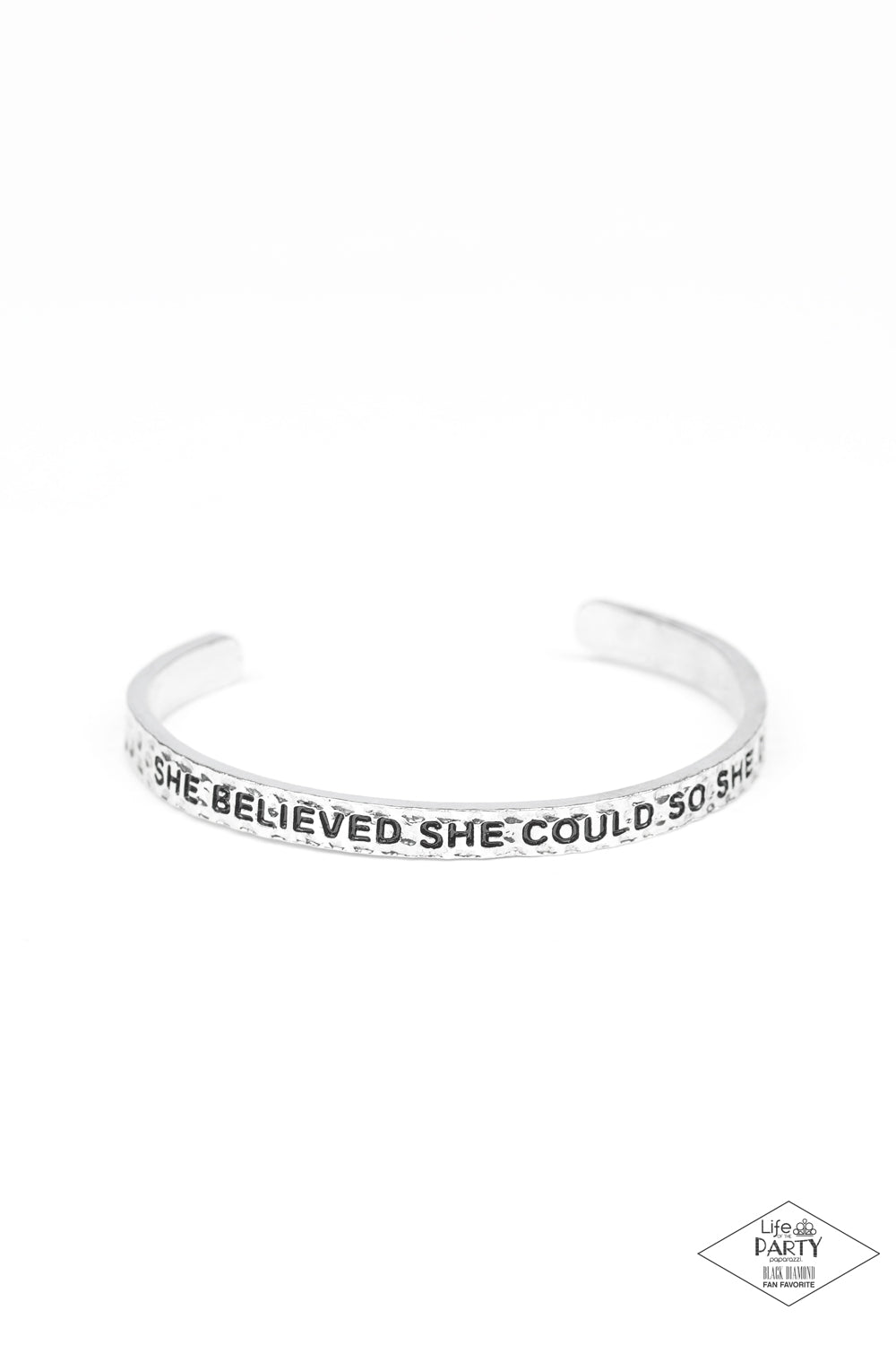 She believed she could so she did silver bracelet online