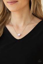 Load image into Gallery viewer, PRE-ORDER - Paparazzi She Works HEART For The Money - Pink - Necklace &amp; Earrings - $5 Jewelry with Ashley Swint