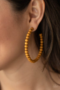 PRE-ORDER - Paparazzi Should Have, Could Have, WOOD Have - Brown - Earrings - $5 Jewelry with Ashley Swint