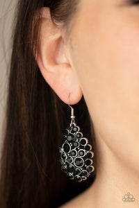 PRE-ORDER - Paparazzi Smolder Effect - Black - Earrings - $5 Jewelry with Ashley Swint